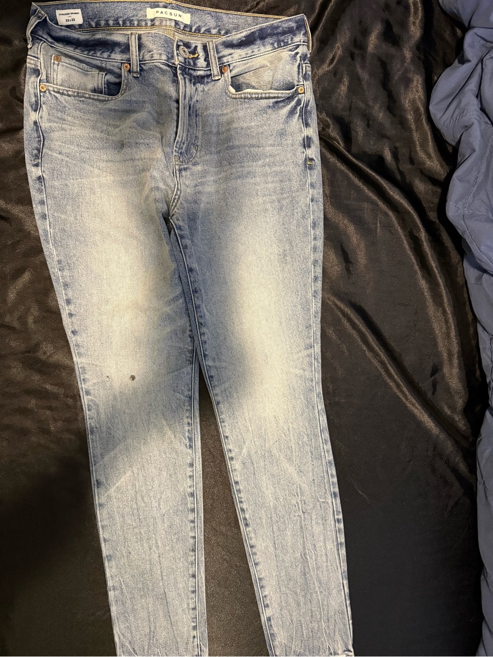 PacSun Light Blue Stacked Skinny Jeans